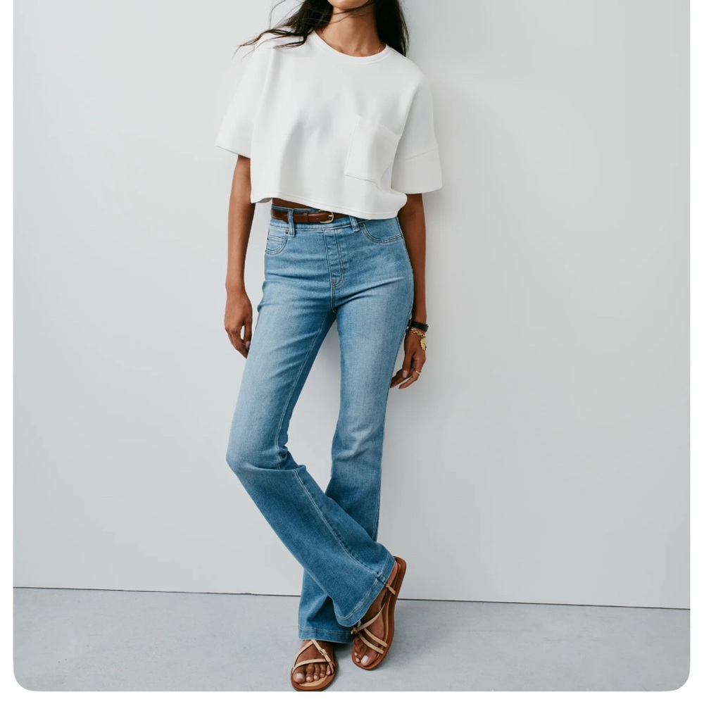 SPANX Stonewashed Blue Jeans